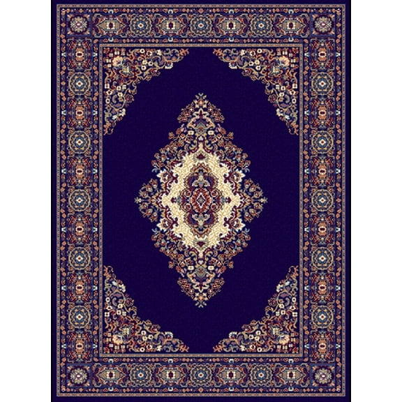 United Weavers Brunswick Katara Oriental Medallion Area Rug, Navy, 3'11" x 5'3"