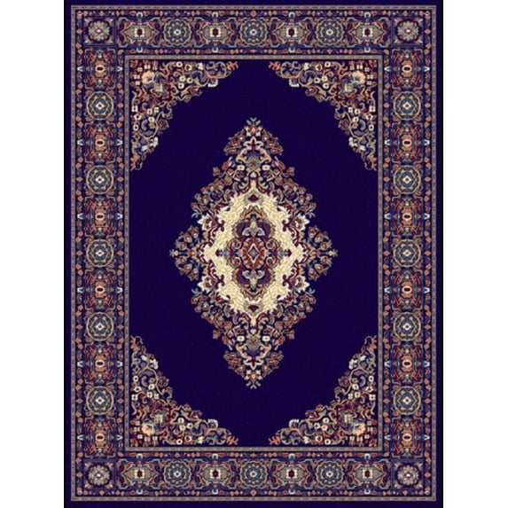 United Weavers Brunswick Katara Oriental Medallion Area Rug, Navy, 3'11" x 5'3"