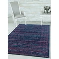 thumbnail image 1 of United Weavers Caledonia Analia Farmhouse Medallion Area Rug, Midnight Blue, 7'10" x 7'10", 1 of 5