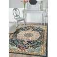 thumbnail image 1 of United Weavers Caledonia Aviana Farmhouse Medallion Area Rug, Blue, 5'3" x 7'2", 1 of 5