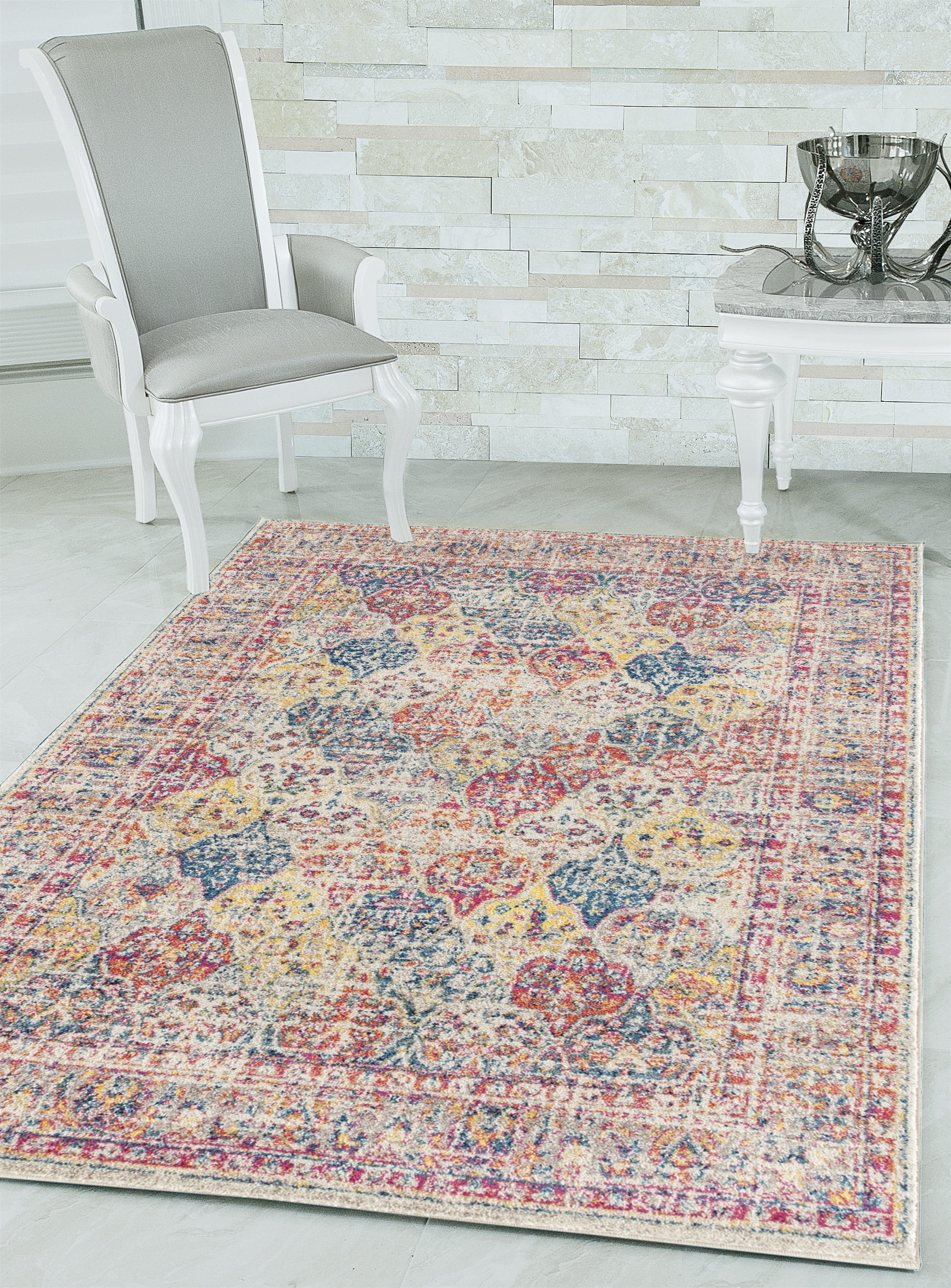 United Weavers Caledonia Syden Transitional Border Area Rug, Multi, 9'10" X 13'2"