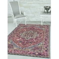 thumbnail image 1 of United Weavers Caledonia Zuri Farmhouse Medallion Accent Rug, Magenta, 1'10" x 3', 1 of 5