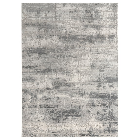 United Weavers Cascades Area Rug 2601 10172 Mazama Grey Shaded Gradient 1' 11" x 3' Rectangle