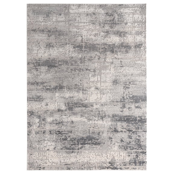United Weavers Cascades Area Rug 2601 10172 Mazama Grey Shaded Gradient 2' 7" x 7' 2" Rectangle