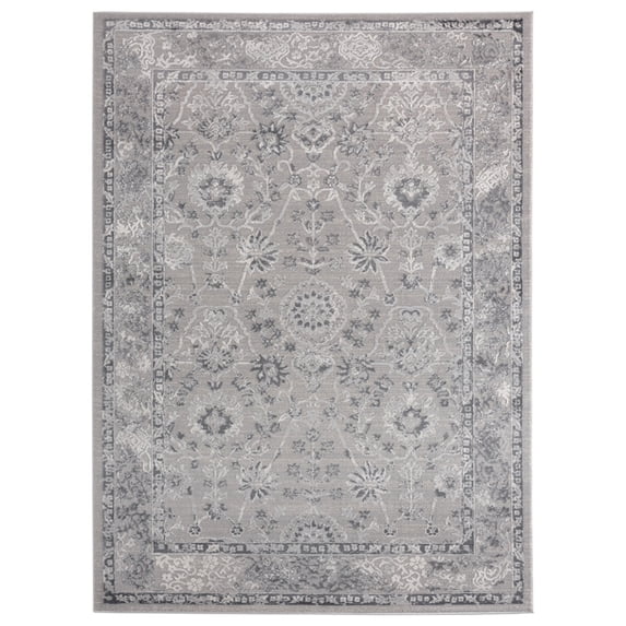 United Weavers Cascades Area Rug 2601 10272 Shasta Grey Leaves Petals 1' 11" x 3' Rectangle
