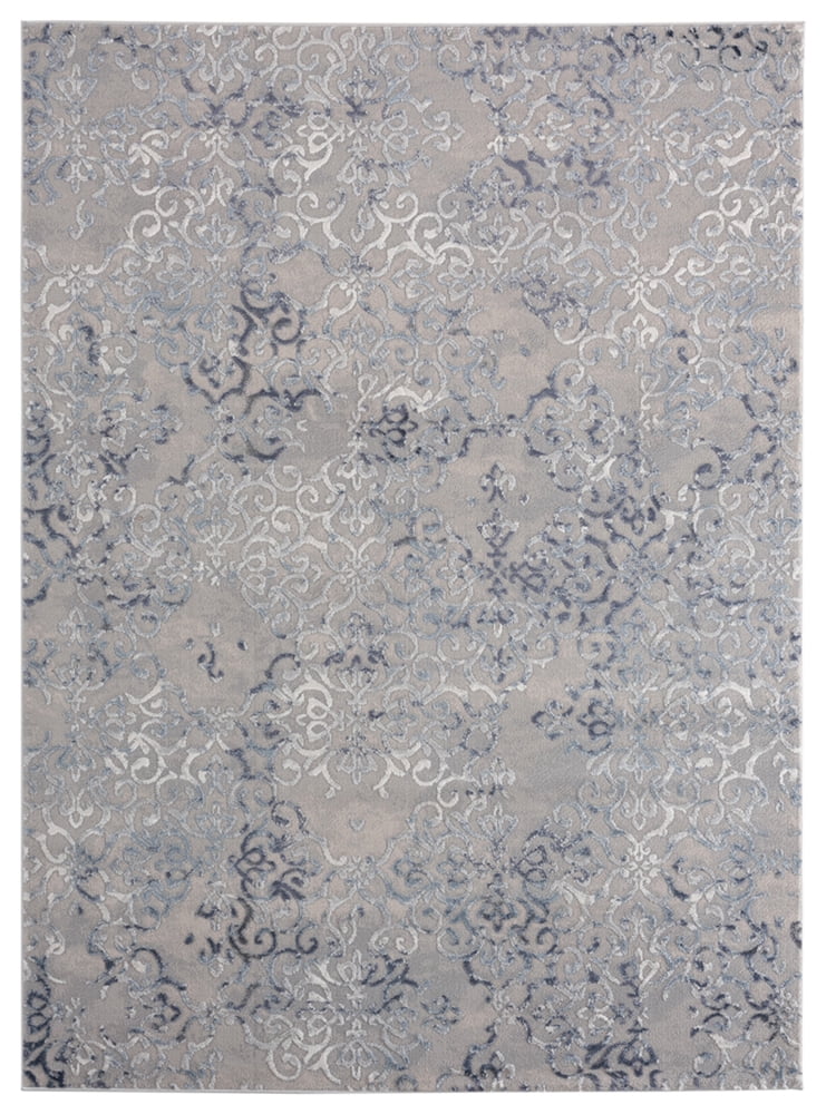 United Weavers Cascades Area Rug 2601 10360 Marblemount Blue Shaded