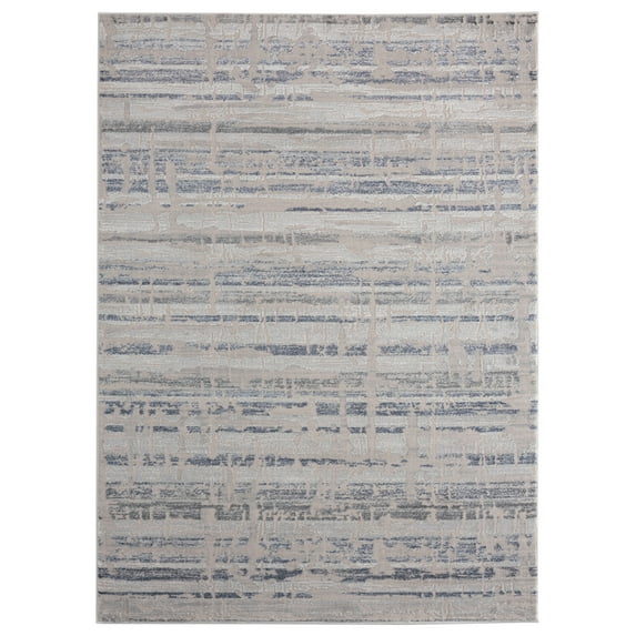 United Weavers Cascades Area Rug 2601 10660 Rainier Blue Shaded Faded 5' 3" x 7' 2" Rectangle