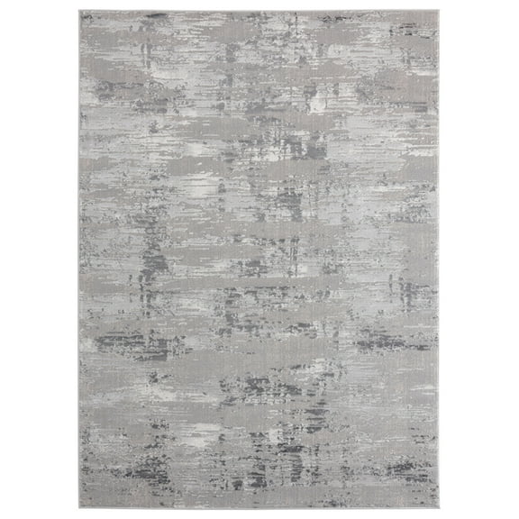 United Weavers Cascades Area Rug 2601 10972 Salish Grey Lines Shaded 12' 6" x 15' Rectangle