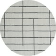 thumbnail image 1 of United Weavers Celestial Amael Contemporary Stripe Round Area Rug, White, 7'10" x 7'10", 1 of 6