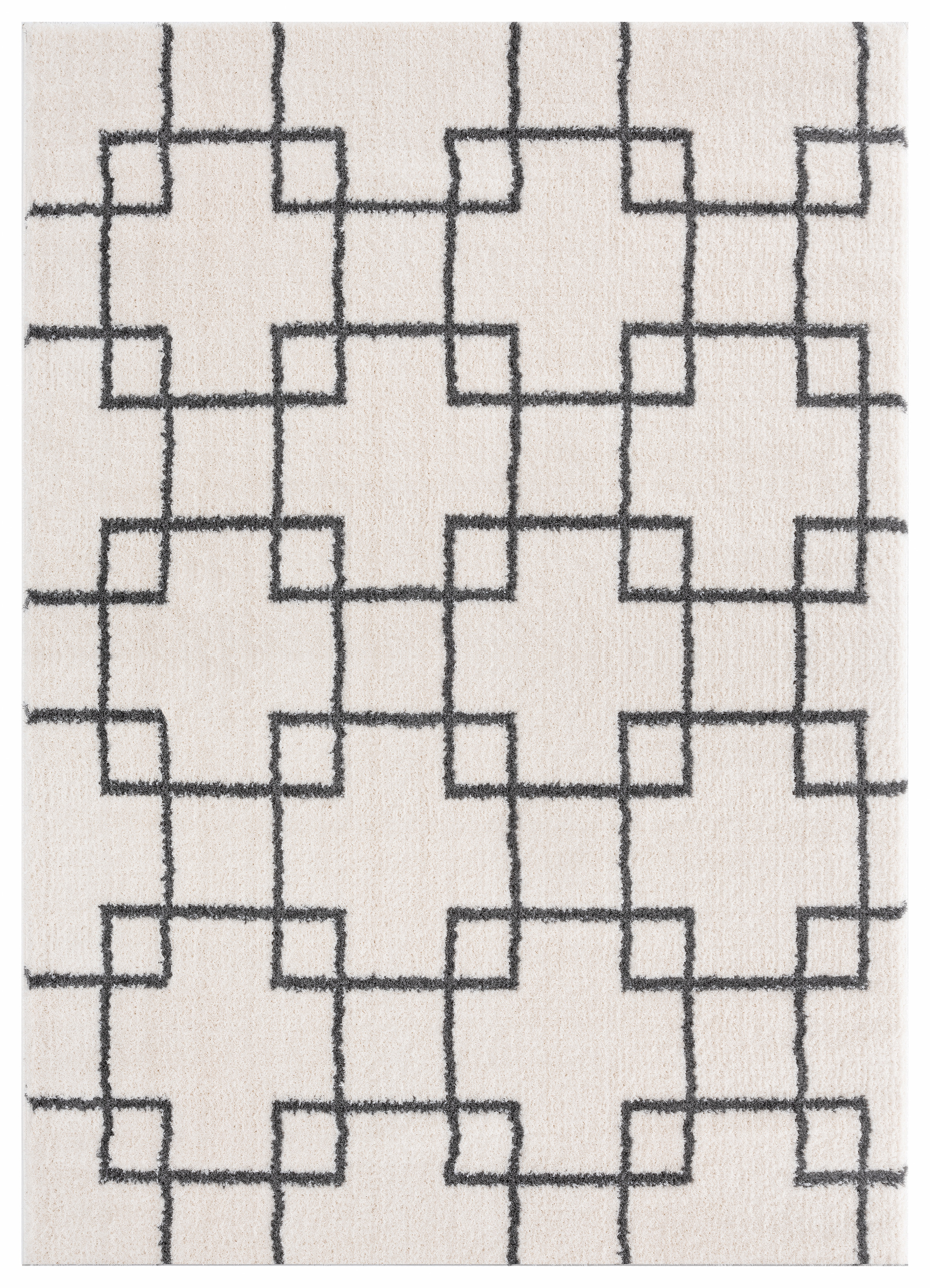 United Weavers Celestial Dadrail Contemporary Geometric Area Rug, White, 5'3" x 7'2"
