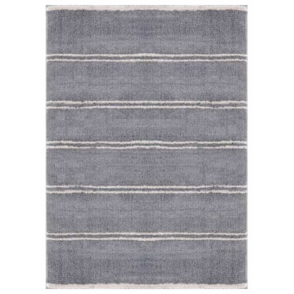 United Weavers Celestial Gadreel Contemporary Stripe Area Rug, Grey, 5'3" x 7'2"