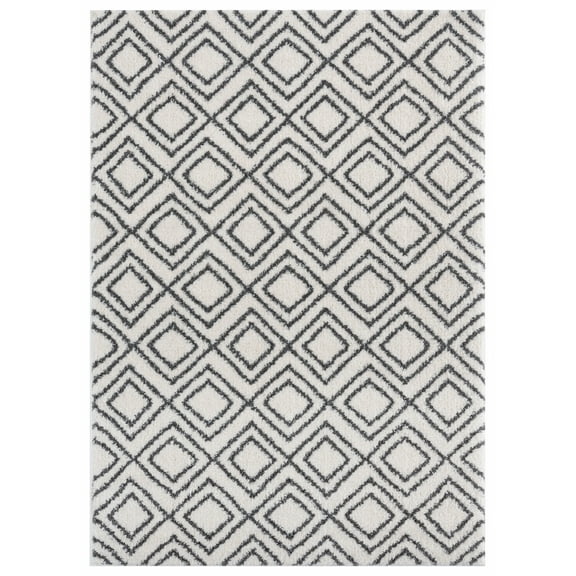 United Weavers Celestial Sarath Modern Geometric Accent Rug, White, 1'11" x 3'