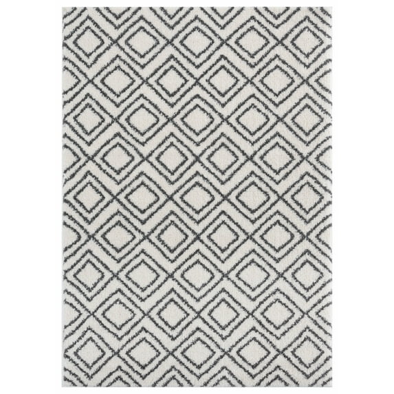United Weavers Celestial Sarath Modern Geometric Accent Rug, White, 1'11" x 3'