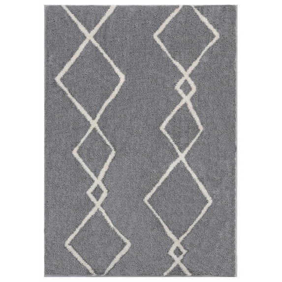 United Weavers Celestial Tirana Modern Geometric Accent Rug, Grey, 1'11" x 3'