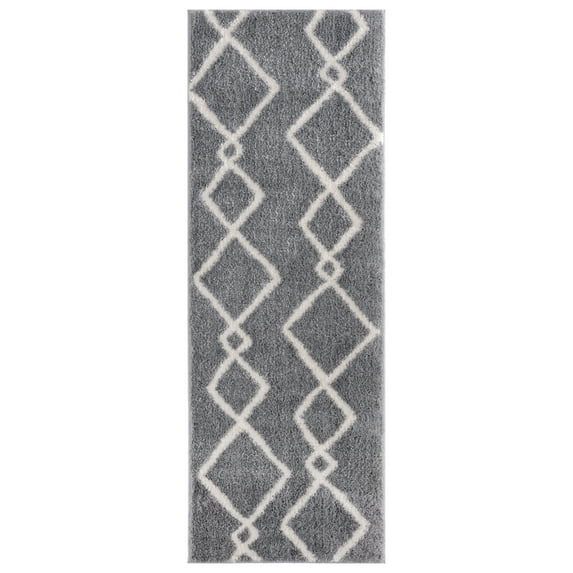 United Weavers Celestial Tirana Modern Geometric Runner Rug, Grey, 2'7" x 7'2"