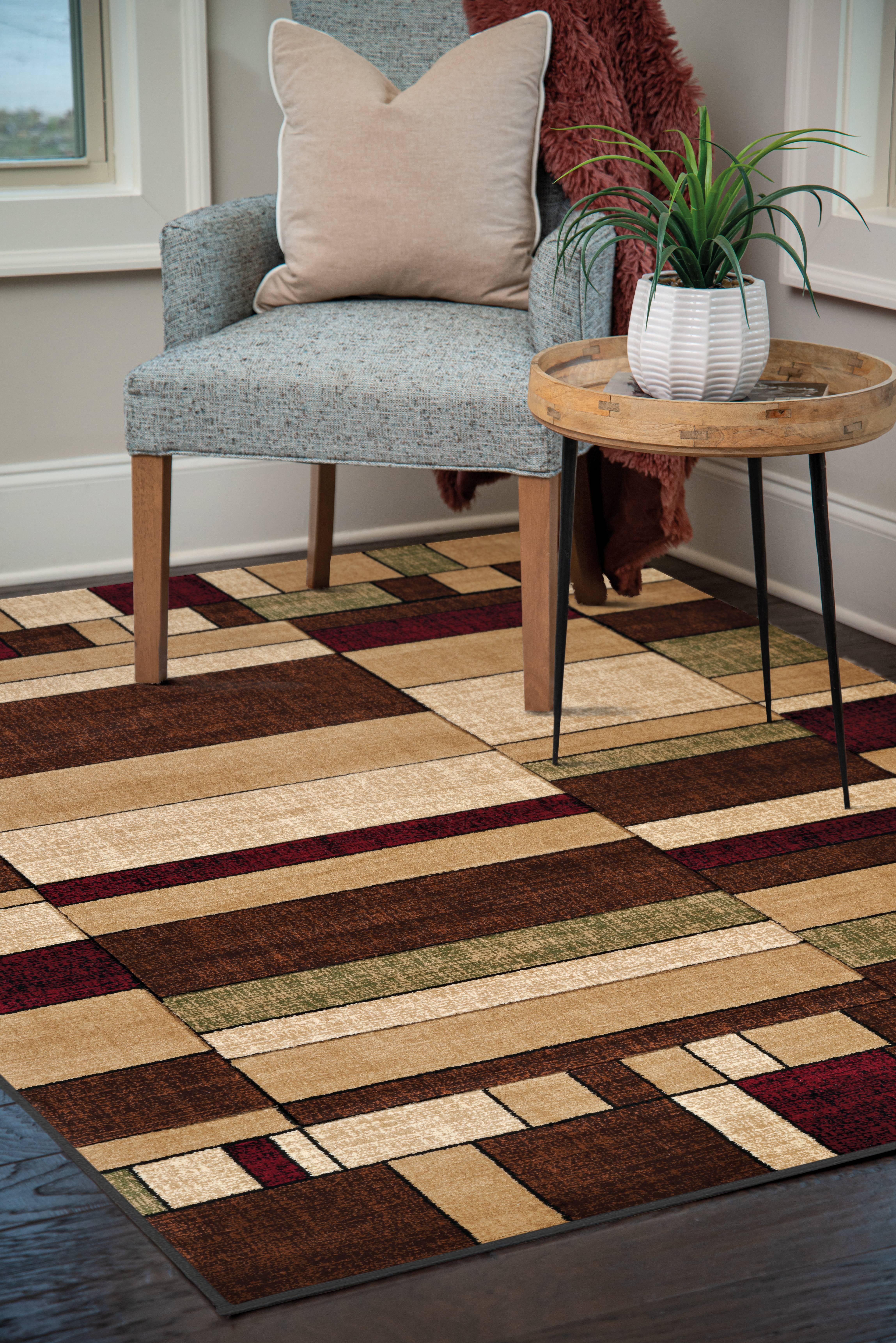 United Weavers Charlize Flint Contemporary Multi Woven Polypropylene Area Rug or Runner