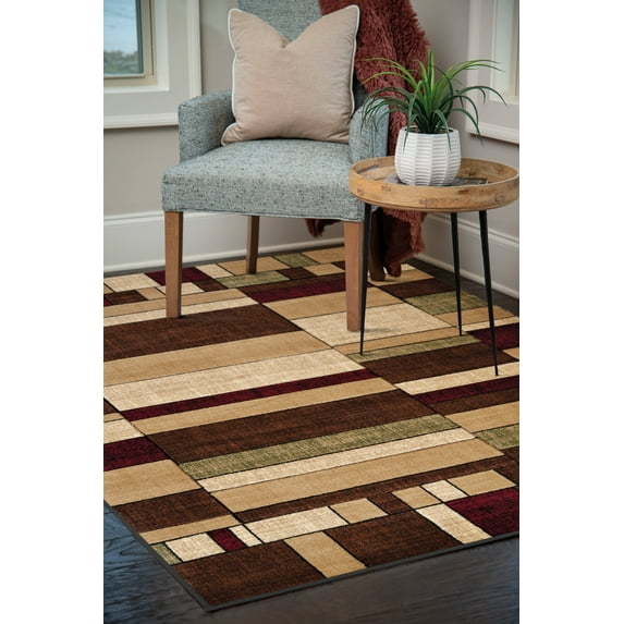 United Weavers Charlize Flint Contemporary Multi Woven Polypropylene Area Rug or Runner
