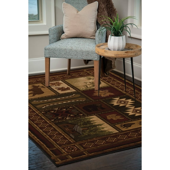 United Weavers Charlize Glyn Lodge Toffee Woven Polypropylene Area Rug or Runner