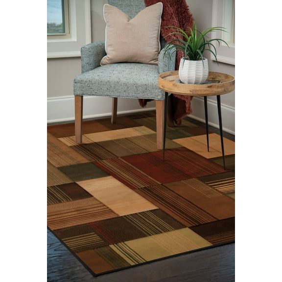 United Weavers Charlize Terra Geometric Toffee Woven Polypropylene Area Rug or Runner
