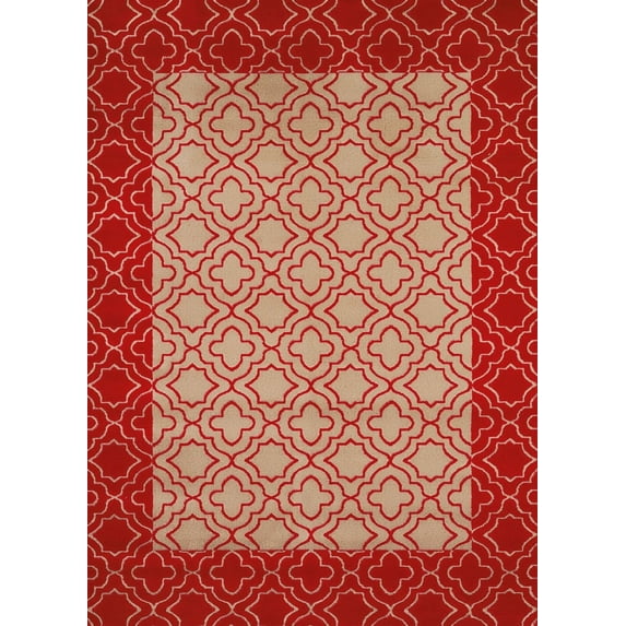 United Weavers China Garden Salient Garnet Transitional Polypropylene Area Rug