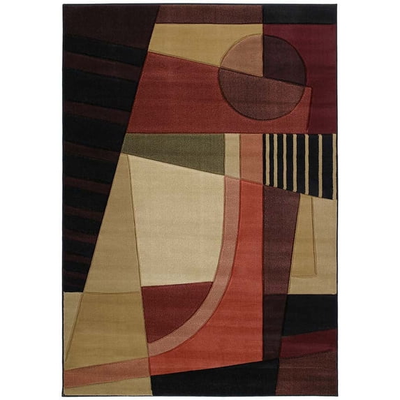 United Weavers Contours Area Rug 510-20745 Urban Angles Green 7' 10" x 10' 6" Rectangle