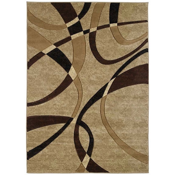 United Weavers Contours Area Rug 510-21351 La-Chic Chocolate 5' 3" x 7' 6" Rectangle