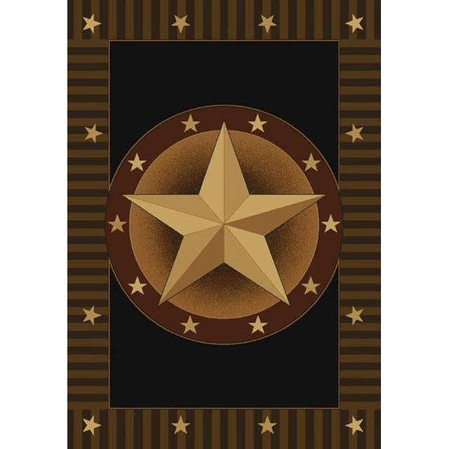 United Weavers Contours Area Rug 51026776 Austin Onyx Texas Stars 2' 7