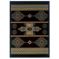 thumbnail image 1 of United Weavers Contours Lodge Area Rug 511-25266 Native Canvas Smoke Blue 2' 7" x 4' 2" Rectangle, 1 of 5