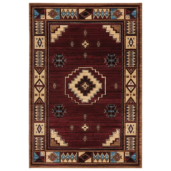 United Weavers Cottage Area Rug 2055 40334 Pelican Park Burgundy 1' 10" x 2' 8" Rectangle