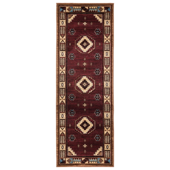 United Weavers Cottage Area Rug 2055 40334 Pelican Park Burgundy 2' 7" x  7' 4" Rectangle
