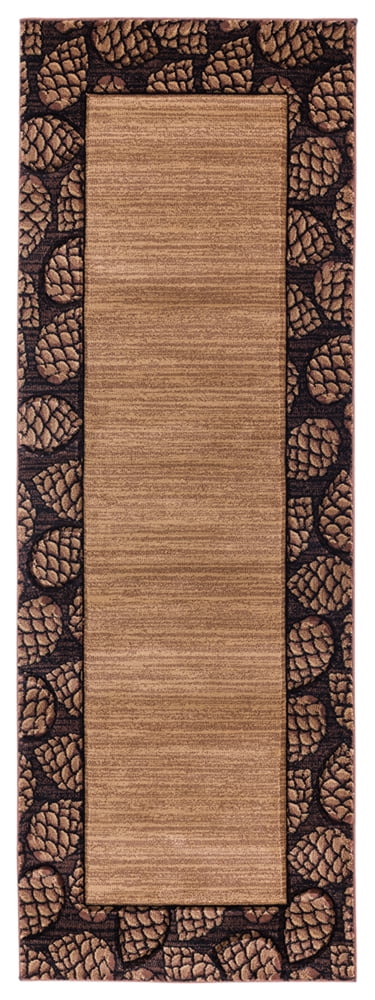 United Weavers Cottage Area Rug 2055 41026 Pine Border Beige Lined ...