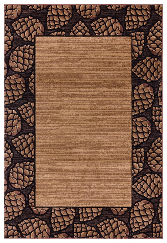 United Weavers Cottage Area Rug 2055 41026 Pine Border Beige Lined ...