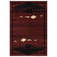 thumbnail image 1 of United Weavers Cottage Area Rug 2055 41234 Treetops Burgundy Sunset Repeat 2' 7" x  4' 2" Rectangle, 1 of 3