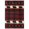 thumbnail image 1 of United Weavers Cottage Area Rug 2055 41434 Tartan Bear Burgundy 7' 10" x 10' 6" Rectangle, 1 of 2