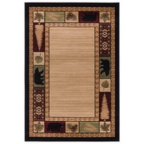 United Weavers Cottage Area Rug 2055 40426 Homestead Beige Trees Leaves 1' 10" x 2' 8" Rectangle
