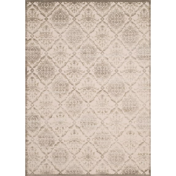 United Weavers Dais Elegant Trellis Dark Taupe Area Rug 5'3" X 7'2"