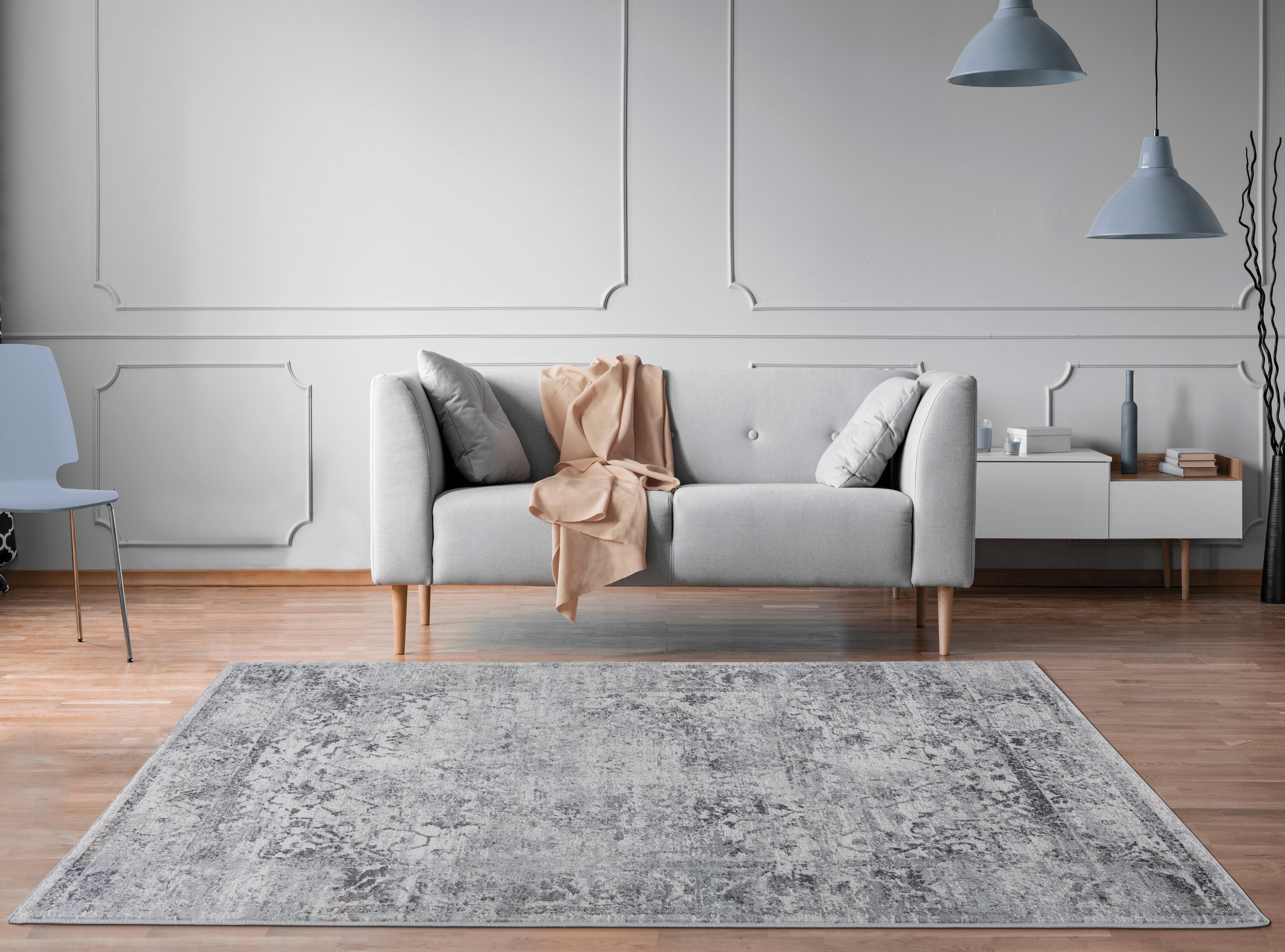 United Weavers Dawson Affection Modern Abstract Runner Rug, Grey, 2'7" x 7'4"