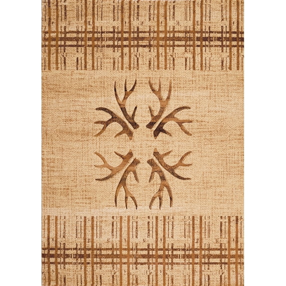 United Weavers of America CONTOURS/DCBW-MT/ANTLERS&STRP-TOFF-912-32759 Area Rug