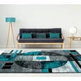 thumbnail image 1 of United Weavers Drachma Attica Modern Abstract Accent Rug, Turquoise, 2'7" x 4'2", 1 of 5