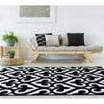 thumbnail image 1 of United Weavers Drachma Benachi Modern Geometric Area Rug, Black, 5'3" x 7'6", 1 of 5