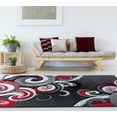 thumbnail image 1 of United Weavers Drachma Dahlia Modern Paisley Area Rug, Red, 7'10" x 7'10", 1 of 5