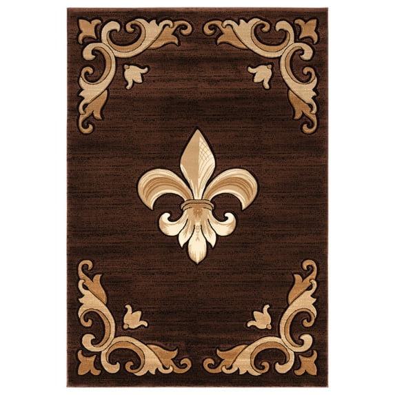 United Weavers Drachma Diana Traditional Medallion Runner Rug, Brown, 2'7" x 7'4"