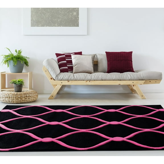 United Weavers Drachma Freya Modern Trellis Accent Rug, Pink, 1'10" x 2'8"