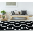 thumbnail image 1 of United Weavers Drachma Freya Modern Trellis Area Rug, Black, 7'10" x 10'6", 1 of 5
