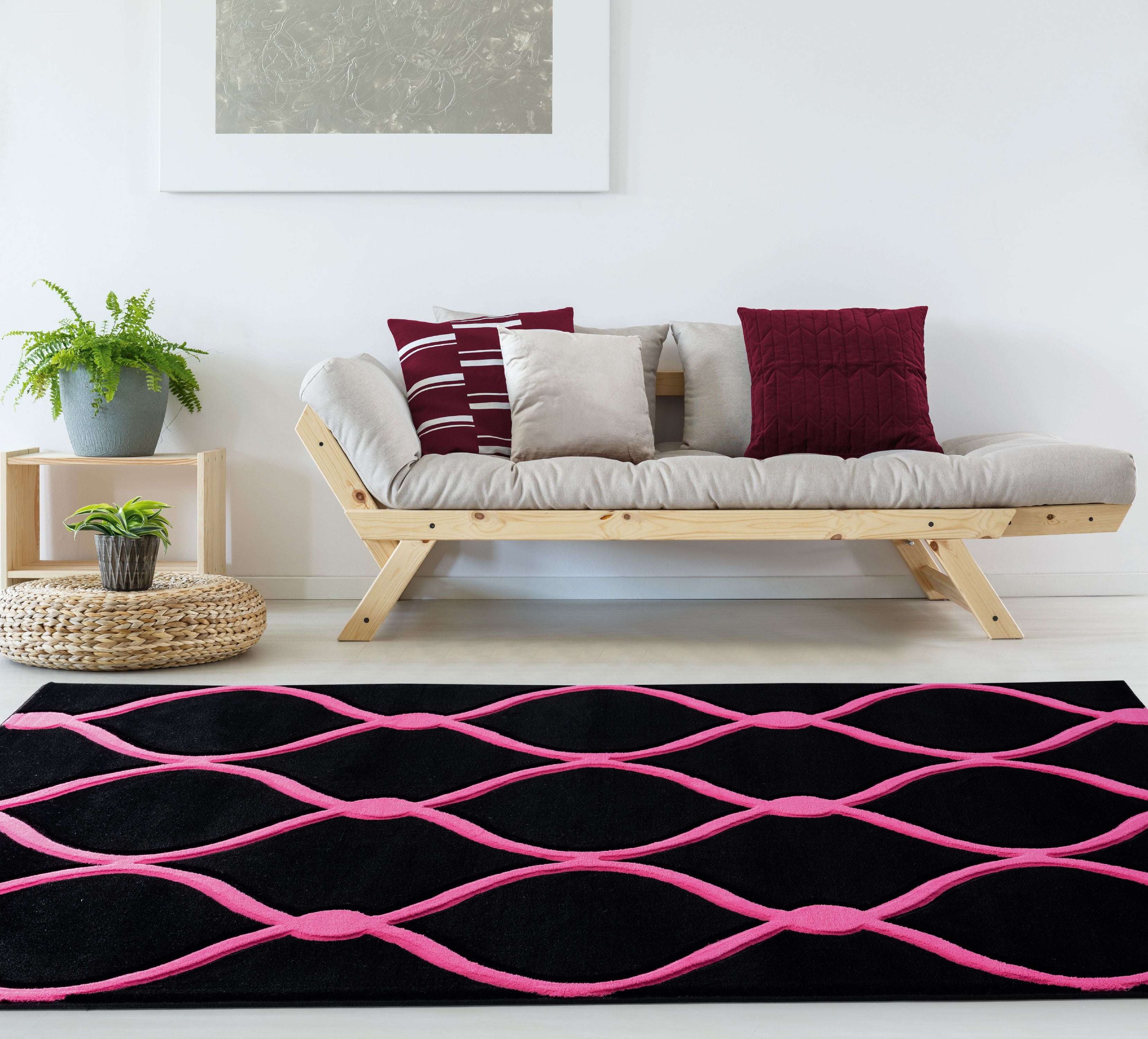 United Weavers Drachma Freya Modern Trellis Area Rug, Pink, 5'3" x 7'6