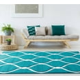 thumbnail image 1 of United Weavers Drachma Freya Modern Trellis Area Rug, Turquoise, 7'10" x 10'6", 1 of 5