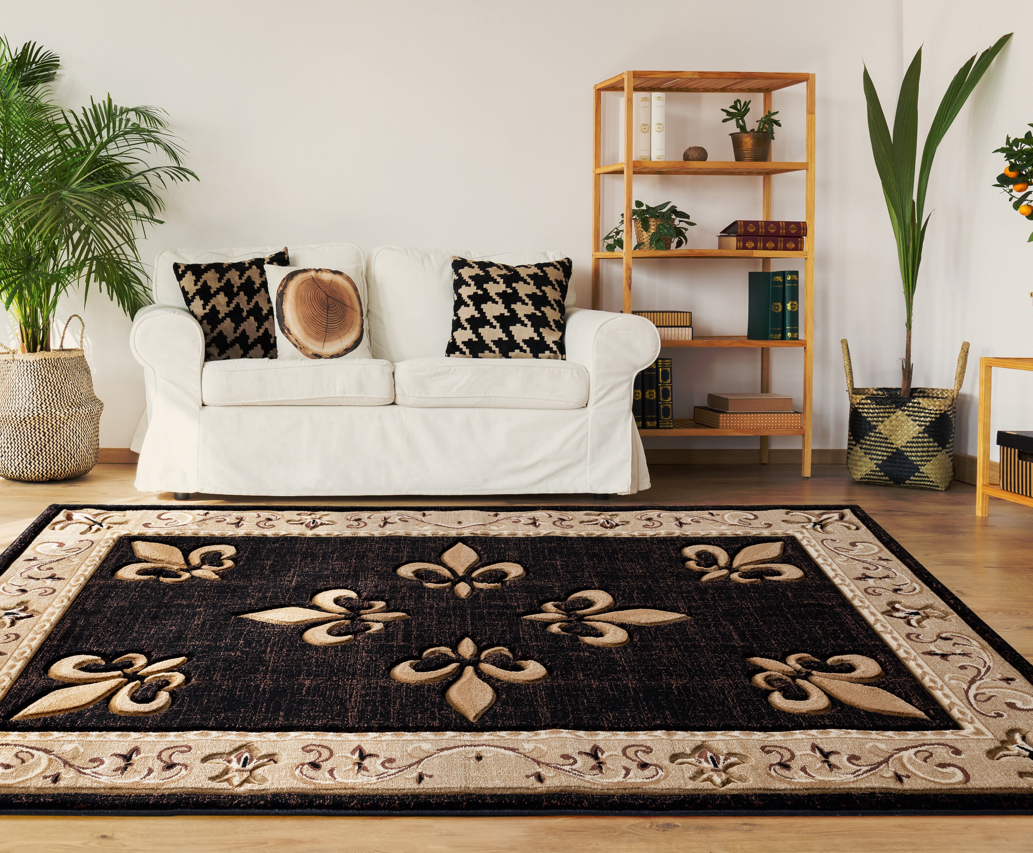 United Weavers Drachma Lafitte Transitional Border Accent Rug, Beige, 1'10" x 2'8"