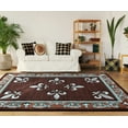 thumbnail image 1 of United Weavers Drachma Lafitte Transitional Border Area Rug, Turquoise, 7'10" x 7'10", 1 of 5