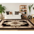 thumbnail image 1 of United Weavers Drachma Patras Traditional Medallion Runner Rug, Black, 2'7" x 7'4", 1 of 5