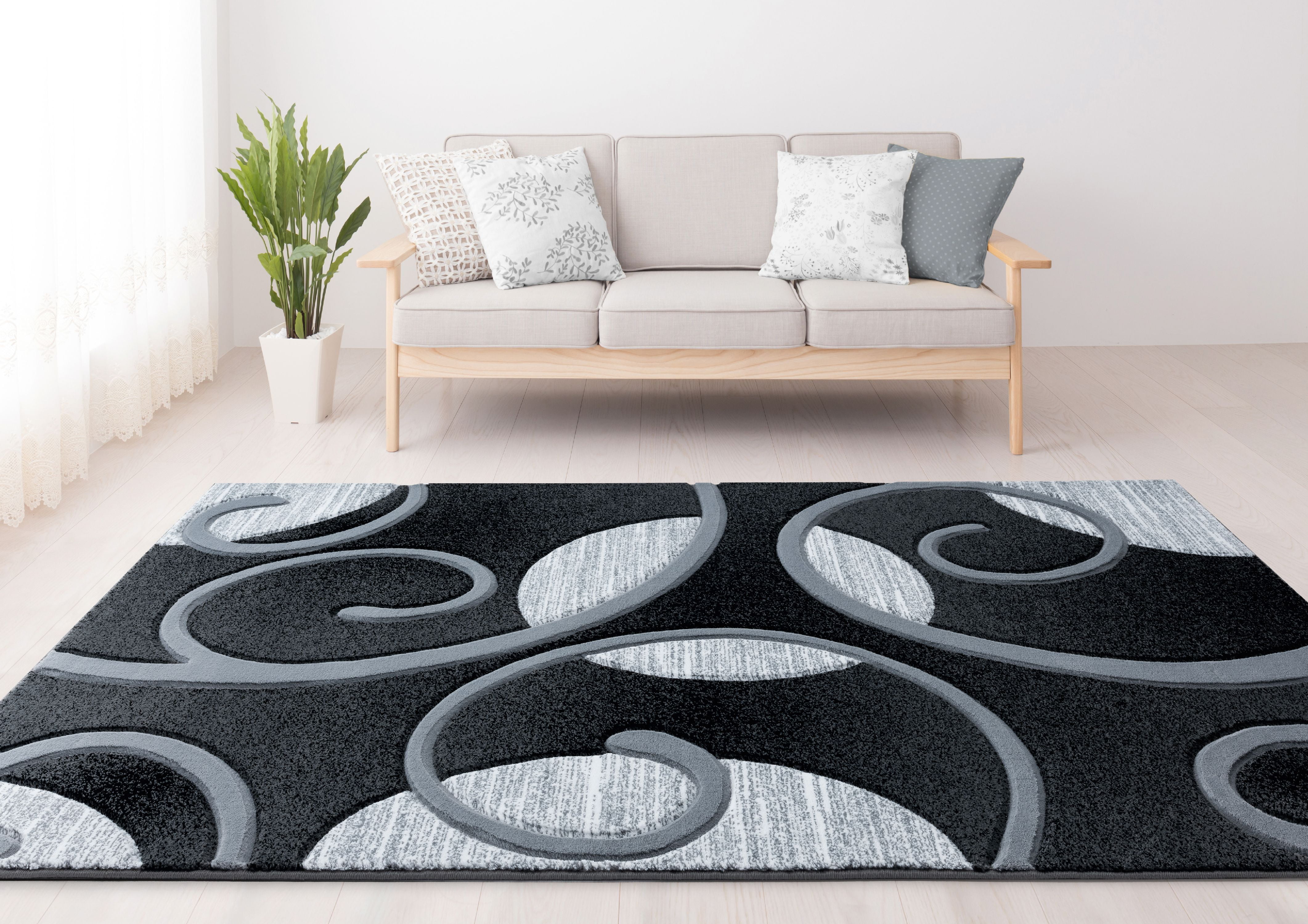 United Weavers Drachma Salona Contemporary Paisley Area Rug, Grey, 7'10" x 10'6"